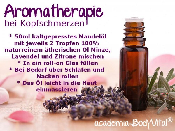 Prämie >39€: AktivKurs Aromatherapie bei Kopfschmerzen